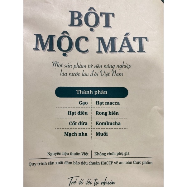 BỘT MỘC MÁT 500G | BigBuy360 - bigbuy360.vn