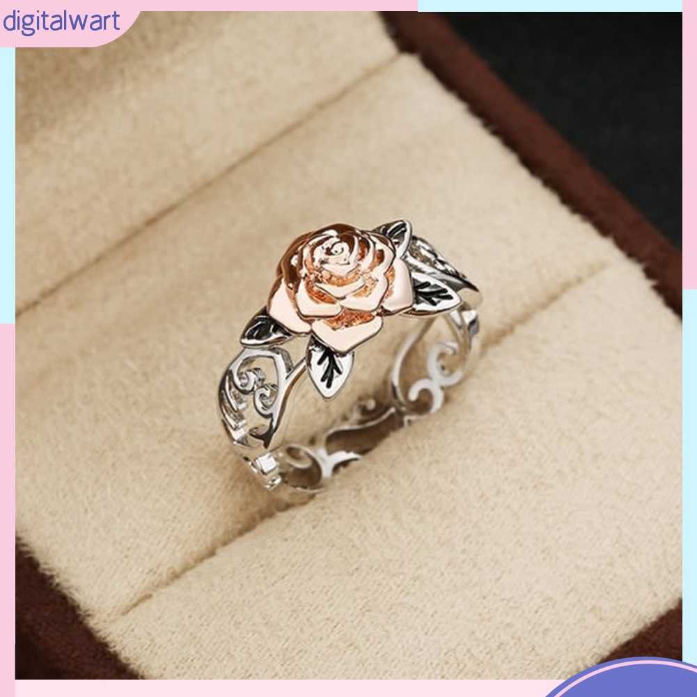 Nhẫn Hợp Kim Mặt Hình Hoa Đính Đá Thời Trang Cổ Điển Cho Nữ