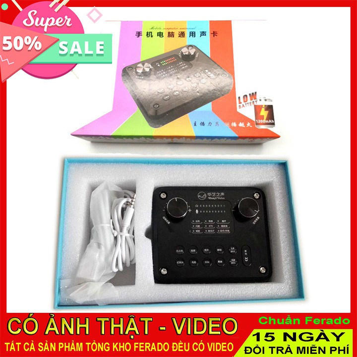 Sound card hỗ trợ thu âm livestream hát karaoke