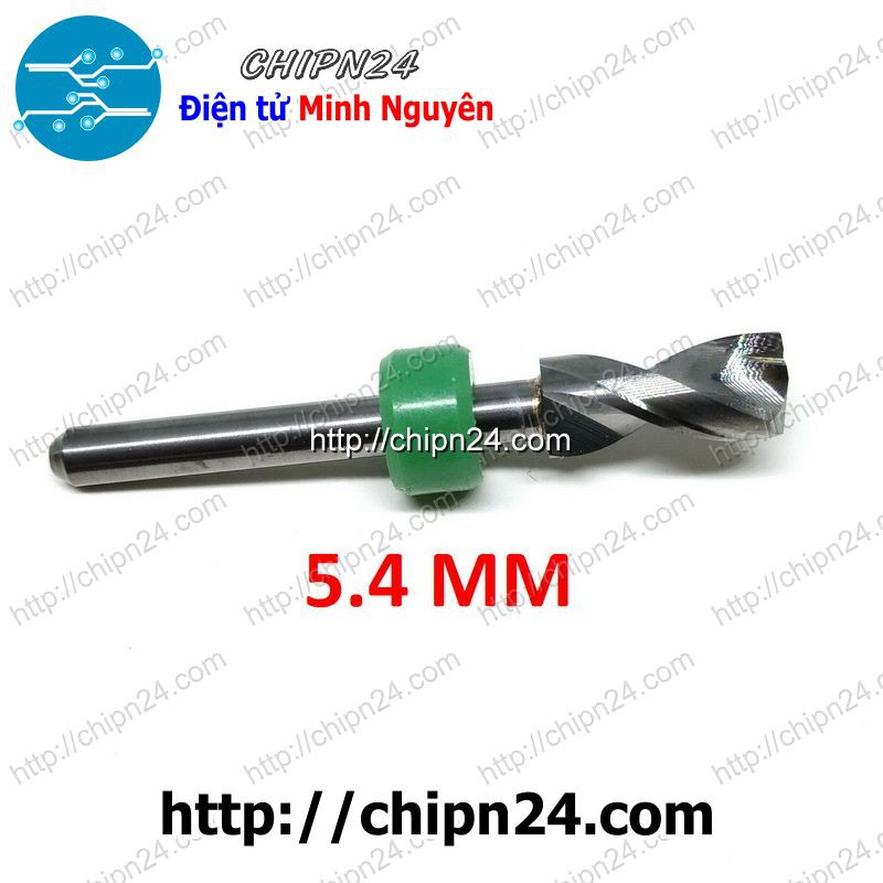 [1 CÂY] (DT1) Mũi khoan mạch in CNC 5.4mm (Mũi khoan mạch điện tử, Mũi khoan PCB)