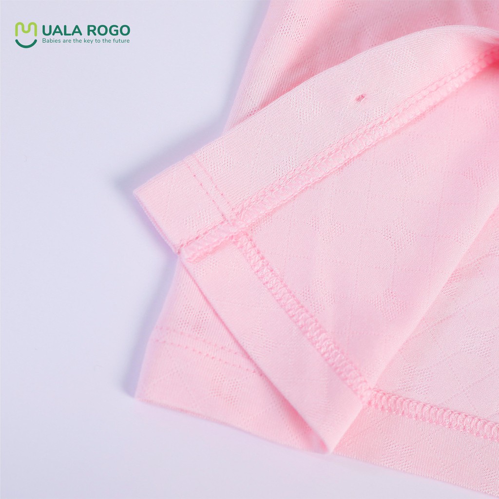 UR3605 Bộ quần áo sơ sinh dài tay cài giữa vải sợi sồi Uala Rogo