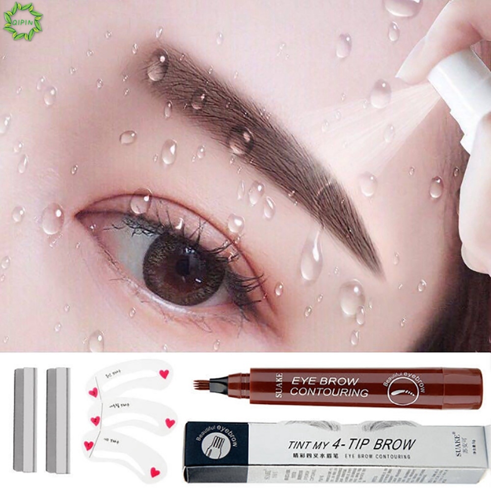 [Hàng mới về] Bút kẻ lông mày 4 màu sắc tùy chọn chống thấm nước dành cho người mới bắt đầu