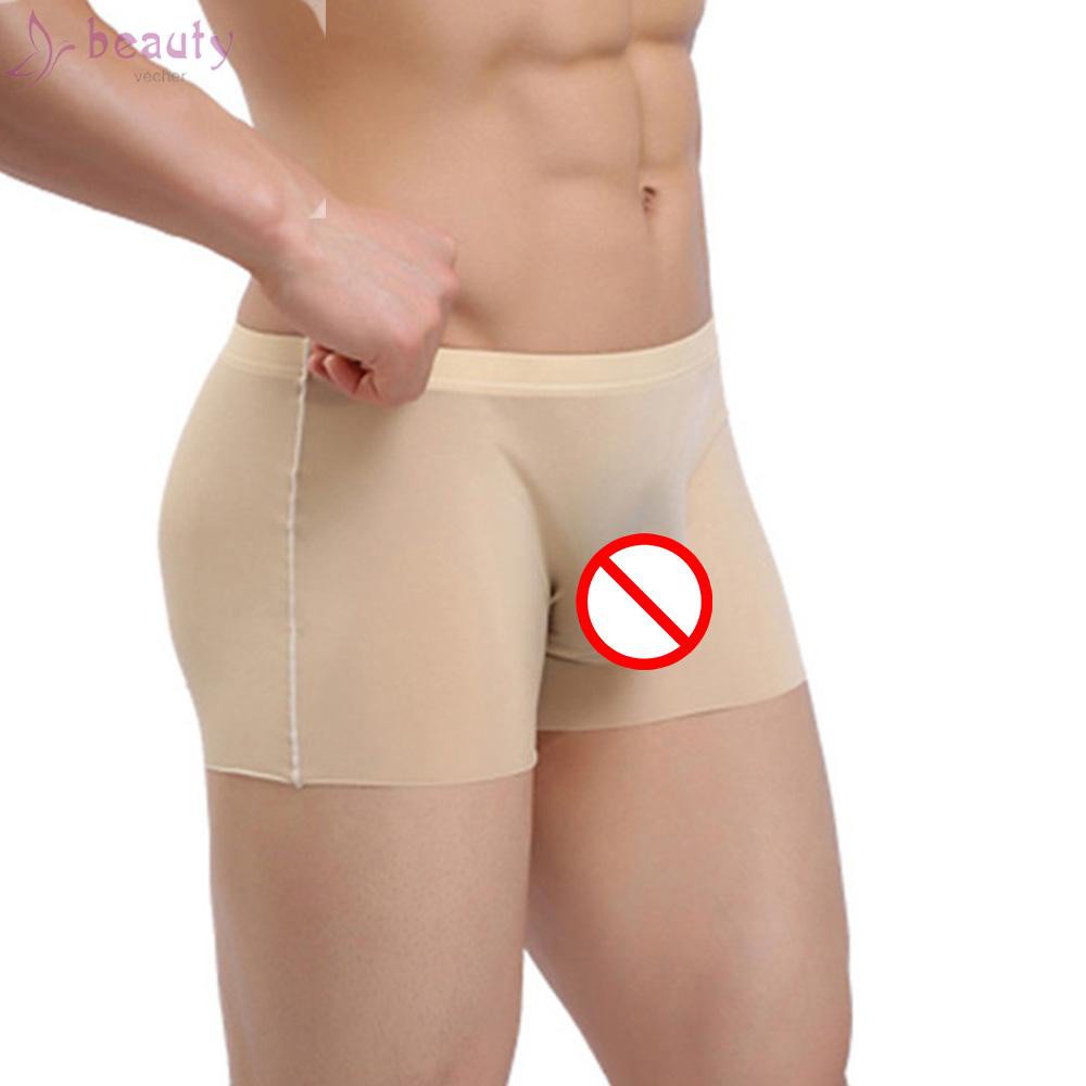Quần Lót Lụa Lạnh Mềm Không Đường May Thoải Mái 2018