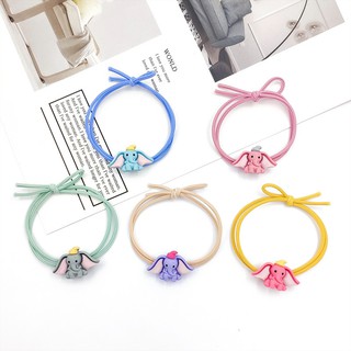 Set 5 dây buộc tóc đính voi con xinh xắn, dễ thương