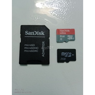 Combo 1 Đầu Đọc Và 2 Thẻ Nhớ SanDisk 2+8 GB