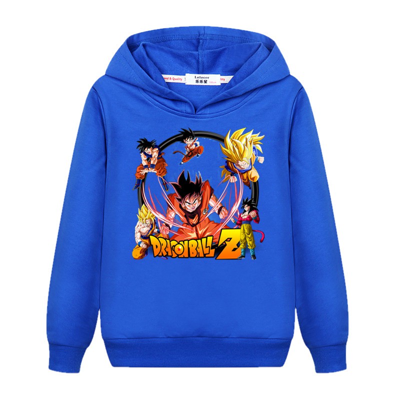 Áo sweater Hoodie in họa tiết Dragon Ball Z Goku hợp thời trang Nhật Bản cho bé gái | BigBuy360 - bigbuy360.vn