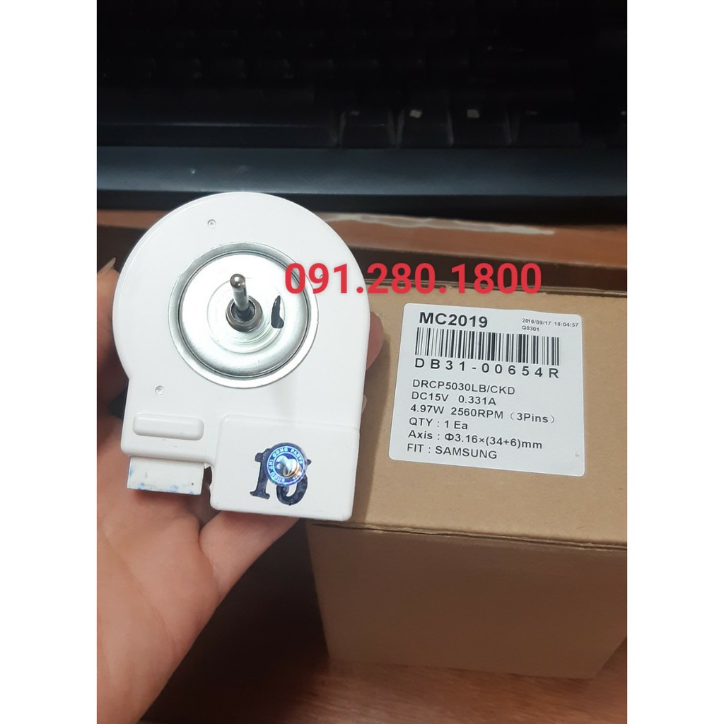 Mô tơ quạt sứ tủ lạnh Samsung DC15V mới chính hãng