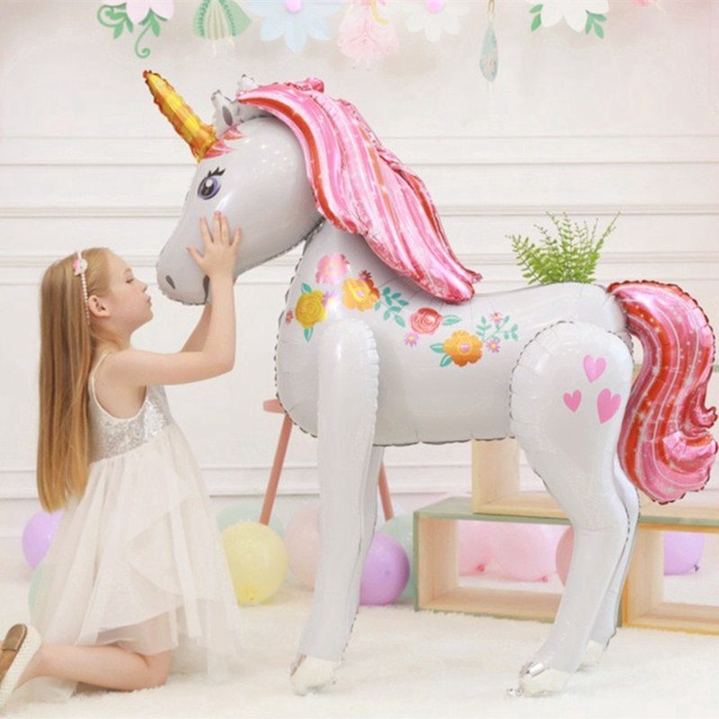 Bong bóng hình kỳ lân 3D dễ thương