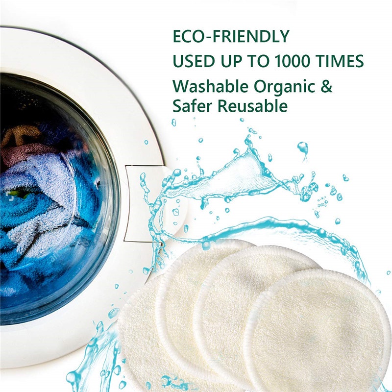 Bông Tẩy Trang Bằng Cotton Tre Có Thể Tái Sử Dụng