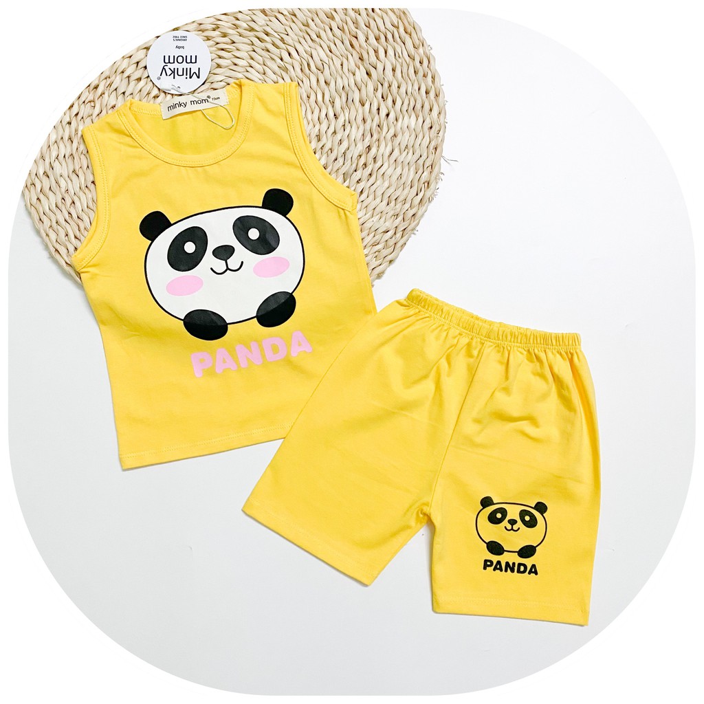 Bộ Ba Lỗ COTTON 100% MIMKY MOM In Hình Động Vật Dễ Thương Cho Bé BL-IN09