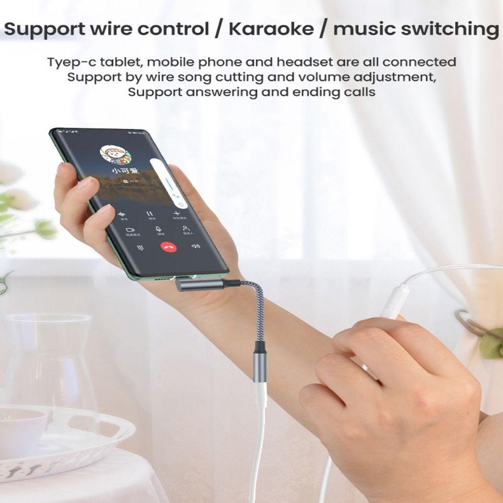 MYRONGVN Giắc Chuyển Đổi Từ USB Type C Sang Cổng 3.5mm DAC Chip USB C Cho Samsung Xiaomi