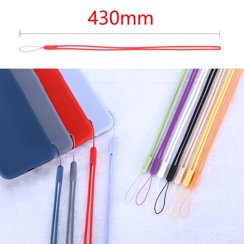 Dây Đeo Điện Thoại / Thẻ ID Bằng Silicon Dài Tiện Dụng