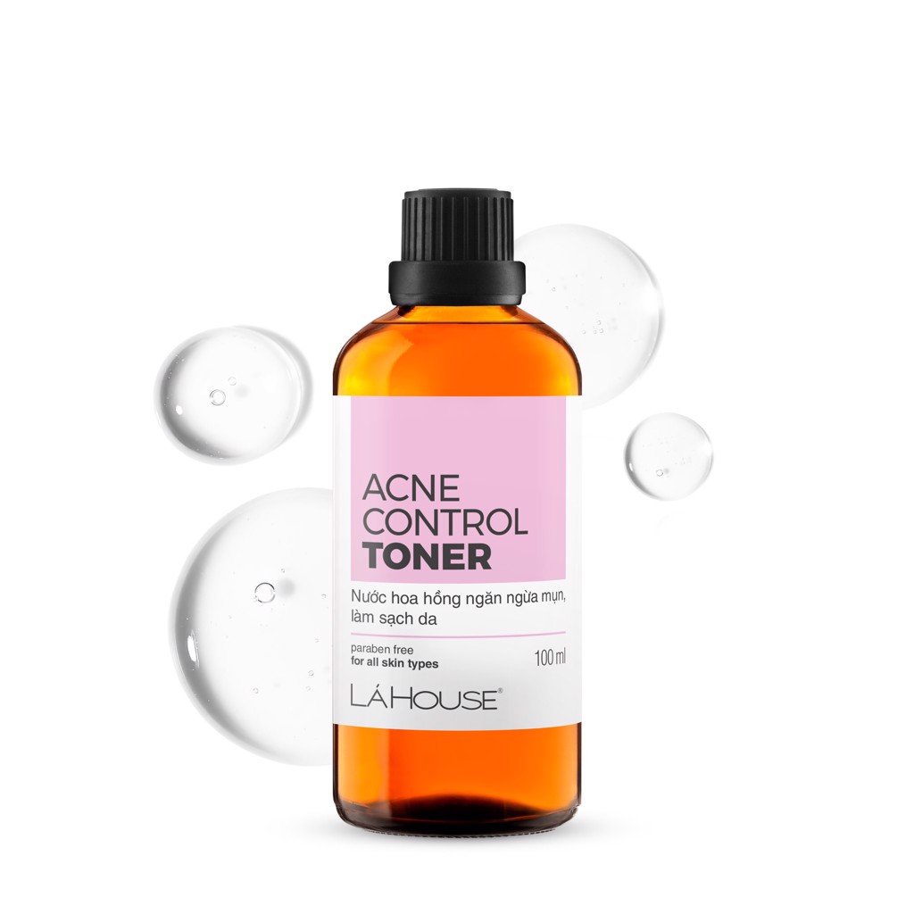 Tonner ngăn ngừa mụn,giảm nhờn trên da,mịn da Lá House Acne Control 100ml/200ml