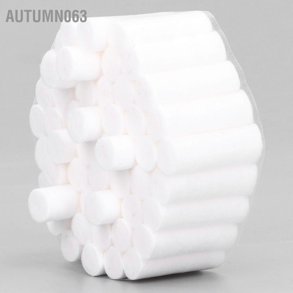 Autumn063 100 cái Gạc Nha Khoa Có Khả Năng Thấm Hút Cao Cuộn Bông Bóng Phụ Kiện cho Miệng Chảy máu mũi