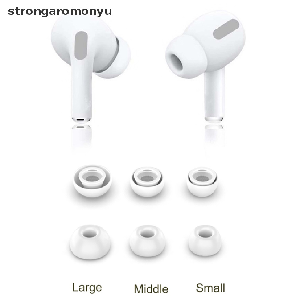 【YU】 1 pair Replacement Ear Tips for Apple Airpods Pro; Memory Foam Tips Airpod Pro .