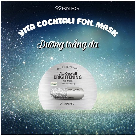 Combo 10 Mặt nạ dưỡng da BNBG Vita Cocktail Foil Mask 30ml X 10 ( AQUA, AGE, Brightening)