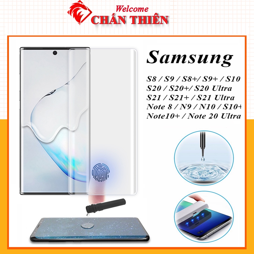 Kính cường lực samsung s23 ultra s23+ Note 8 9 10+ 10 Note 20 Ultra S22 S21 S20+ S10+ S9+ S8+ S8 S9 S10 5G Màn Cong UV