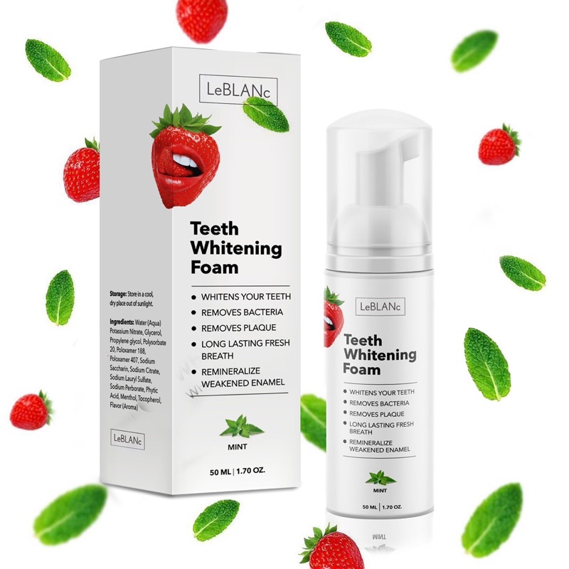 BỌT ĐÁNH TRẮNG RĂNG, FOAM TẨY TRẮNG RĂNG LEBLANC, 50ml