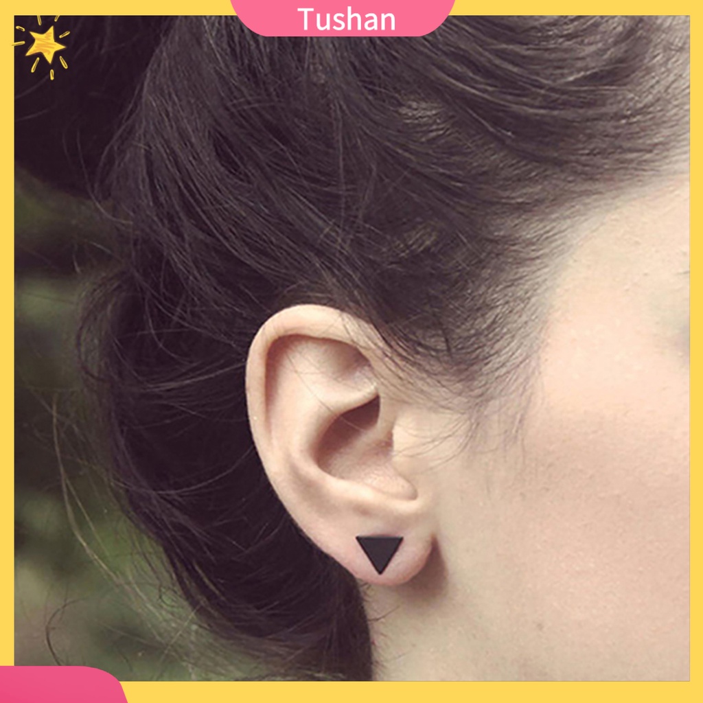 Đôi khuyên tai nữ hình tam giác đơn giản xinh xắn