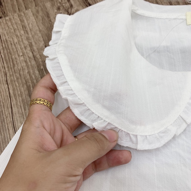 SET ÁO SƠ MI CỔ BÈO MIX CHÂN VÁY UMI