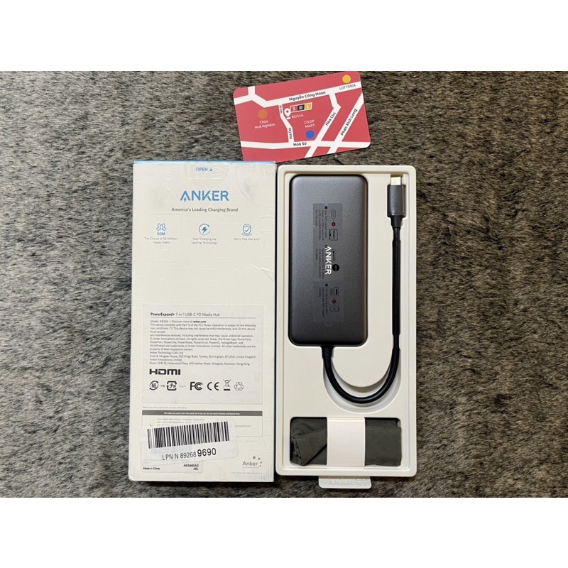 Anker Premium 7 in 1 USB-C Hub 1H2C2A1S1M A8346