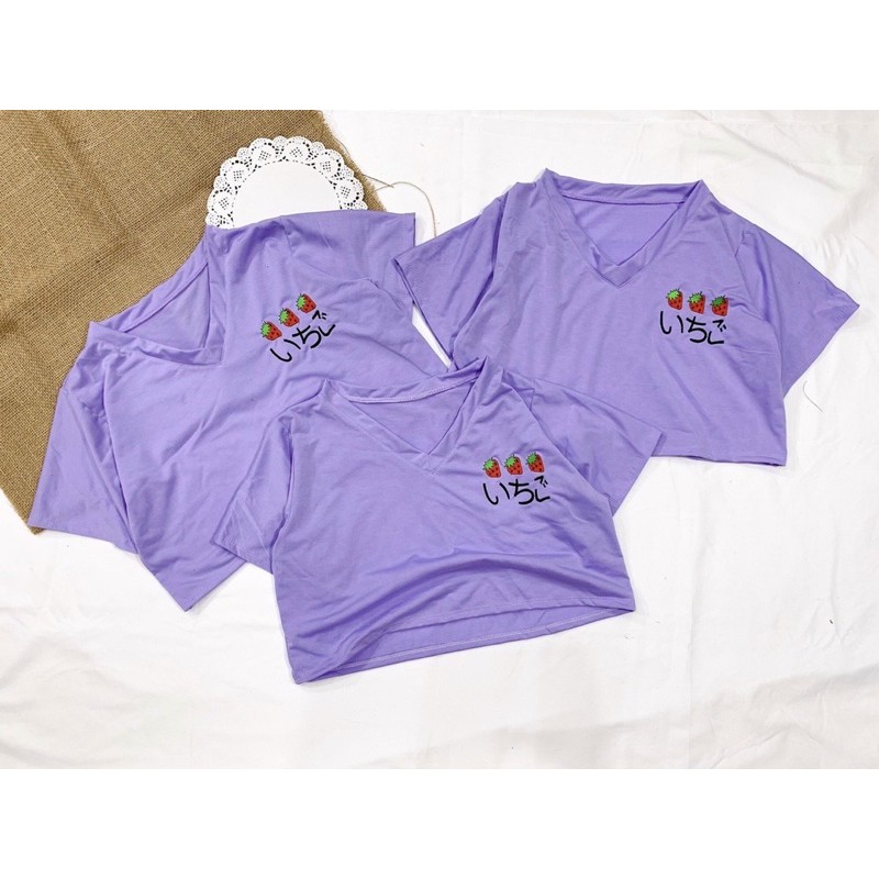 [Mã FAMAYWA giảm 10K đơn 50K] [Rẻ Vô Địch Áo croptop cổ V from rộng _có ảnh thật | BigBuy360 - bigbuy360.vn