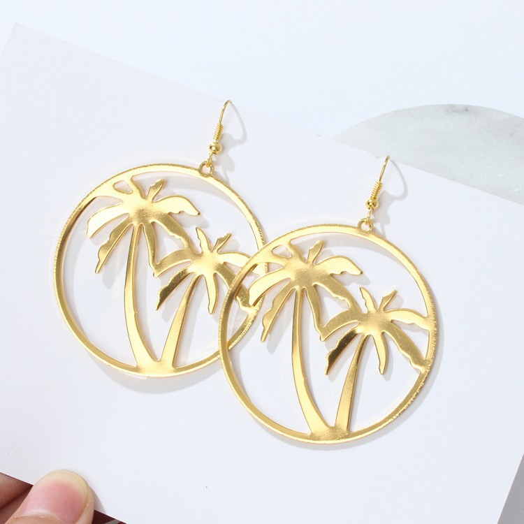 Khuyên tai, hoa tai nữ cây dừa phong cách vintage đẹp