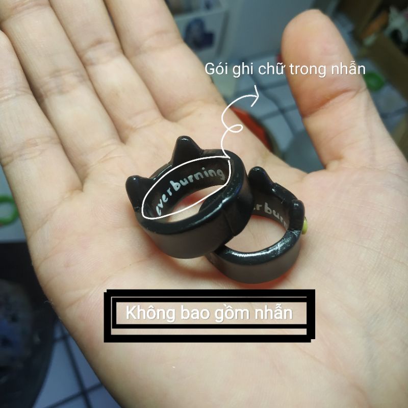 đặt kèm NHẪN ĐẤT SÉT để được ghi chữ vào nhẫn