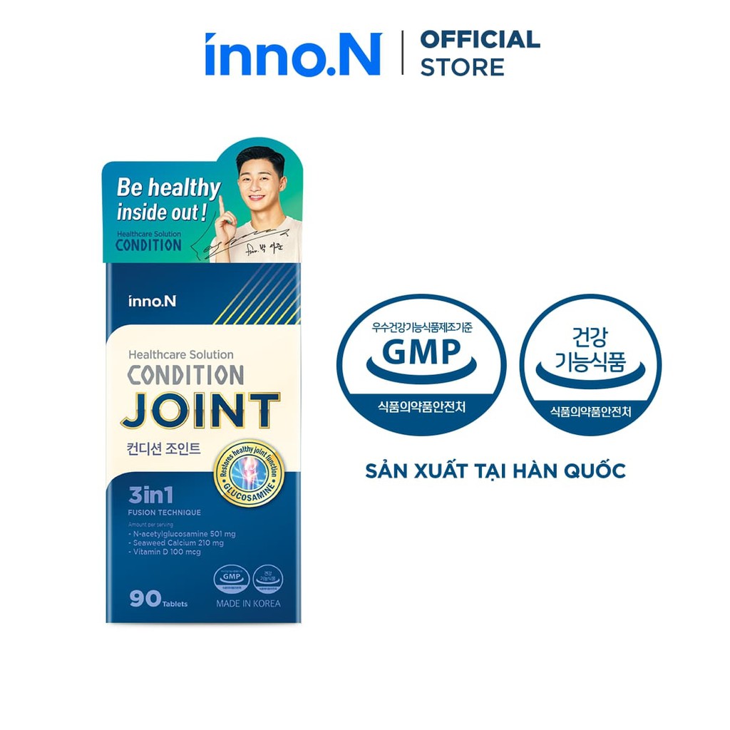 [inno.N] 2 hộp 90 viên uống Glucosamine Condition Joint hỗ trợ tăng cường chức năng xương khớp