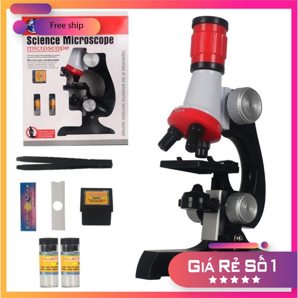 [SIÊU RẺ]  Đồ chơi kính hiển vi quang học cho bé Microscope 1200 x C2121