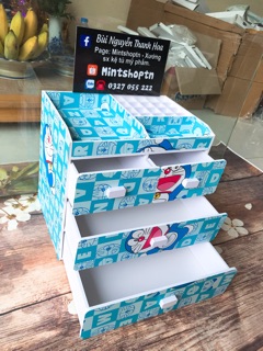 tủ đựng mỹ phẩm 4 tầng doraemon
