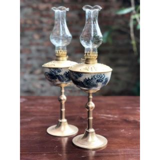 Đèn dầu ( ĐÈN THỜ ) men rạn mẫu 06 Rồng - Gốm Sứ BÁT TRÀNG chính hiệu