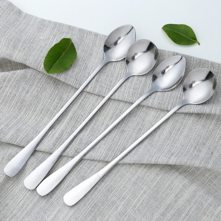 Set 10 thìa inox cán dài nhiều mẫu tiện dụng