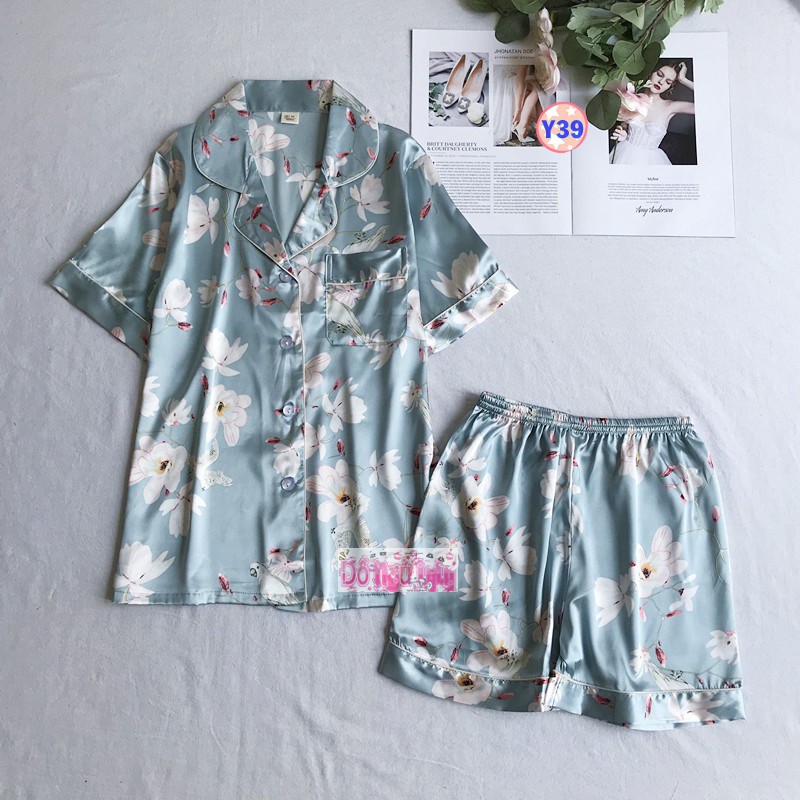 Pijama Lụa Cộc Tay Y39