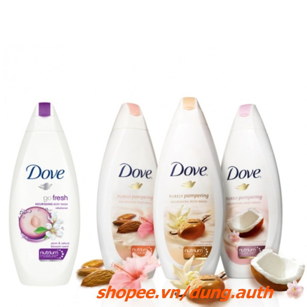 Sữa Tắm Dove Đức 500Ml Purely Pampering, dung.auth Của Hàng Chính Hãng.