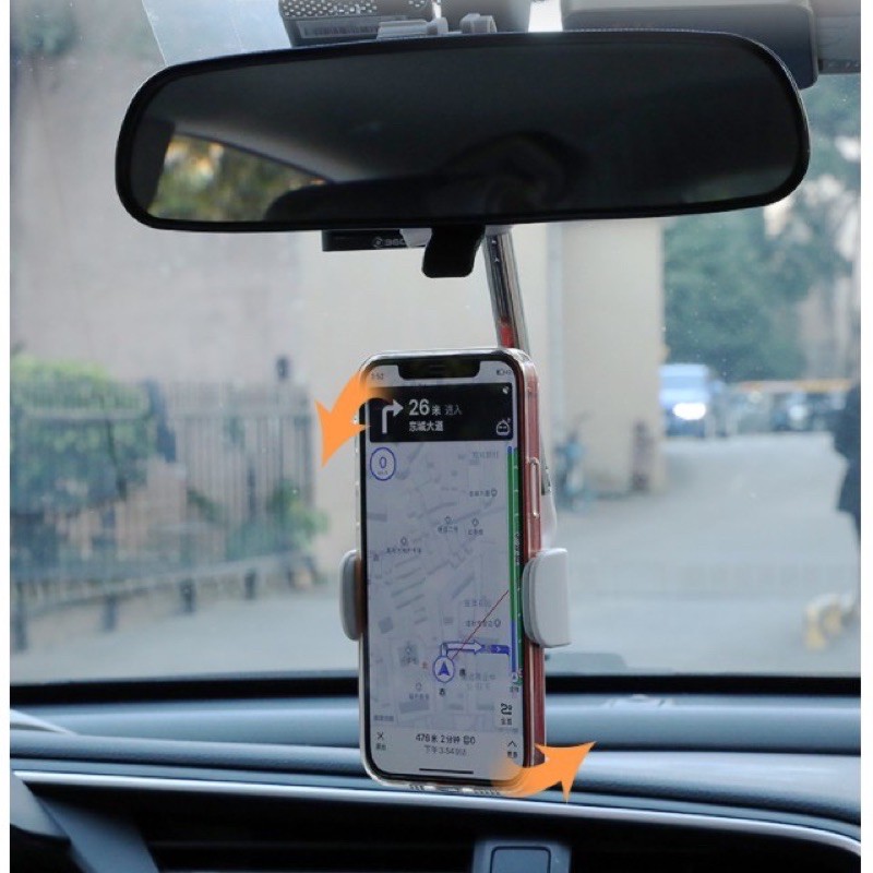🌟[DEAL SỐC🔥]LOẠI1 Giá đỡ điện thoại kẹp gương chiếu hậu xe ôtô. Kẹp Bàn,Tiện Ích.Góc Xoay360 Linh Hoạt,Hỗ Trợ Khi Lái Xe