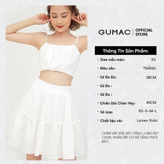 Chân váy bèo tầng GUMAC VB576