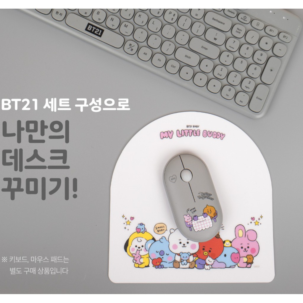 Chuột không dây BT21 ver 3 Baby True Wireless kết nối Bluetooth và USB chống ồn hiệu quả