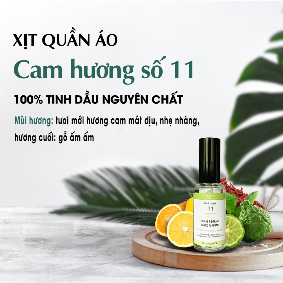 Xịt Thơm Áo Quần Aroma Cam Hương 30ml