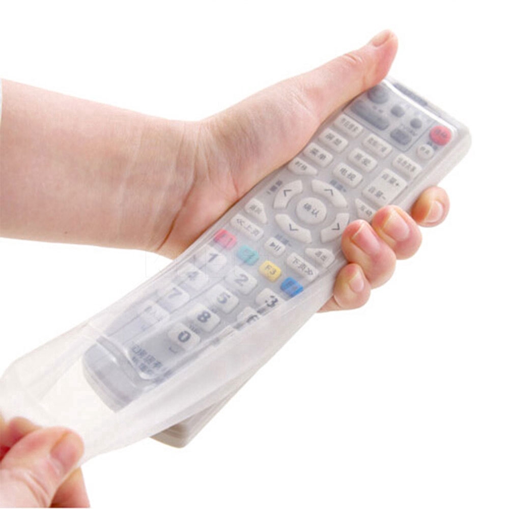 Universal Silicone TV Remote Control Protector Protective Transparent Pouch Waterproof Dust Case