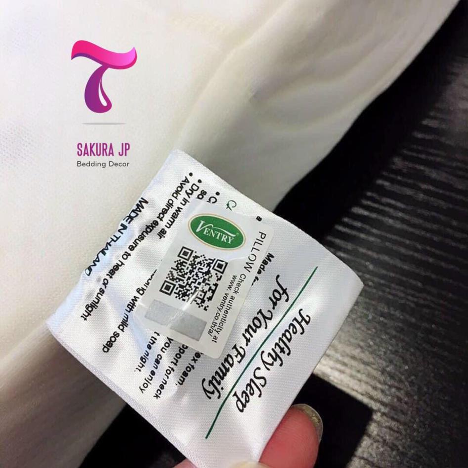 HÀNG MỚI- Gối Cao Su Non Ventry - Gối Cao Su Latex Nhập Khẩu Dáng Massage Cổ Vai Gáy