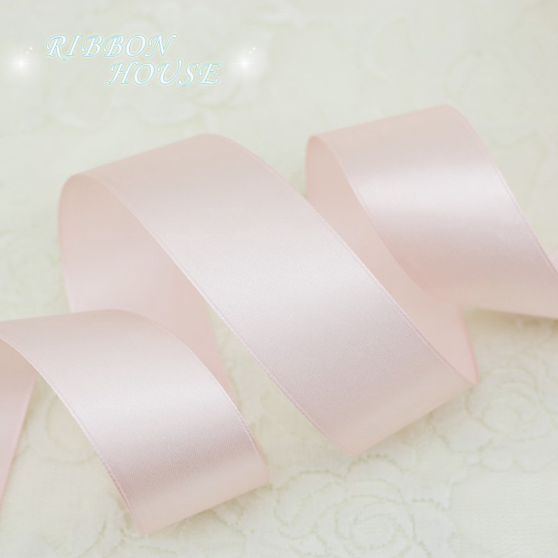 Cuộn dây ruy băng màu hồng dài 22m dùng trang trí thủ công
