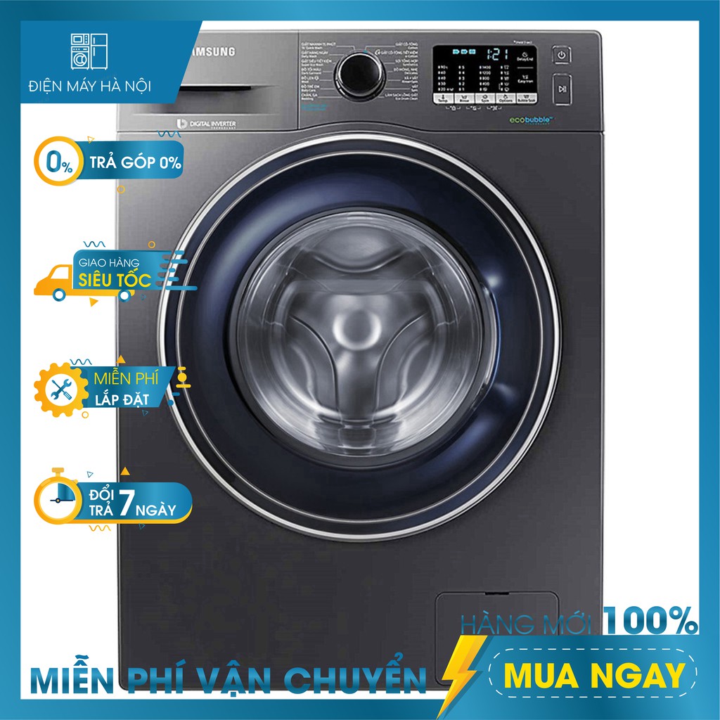 Máy Giặt Cửa Trước Samsung Inverter WW80J54E0BX/SV (8kg)