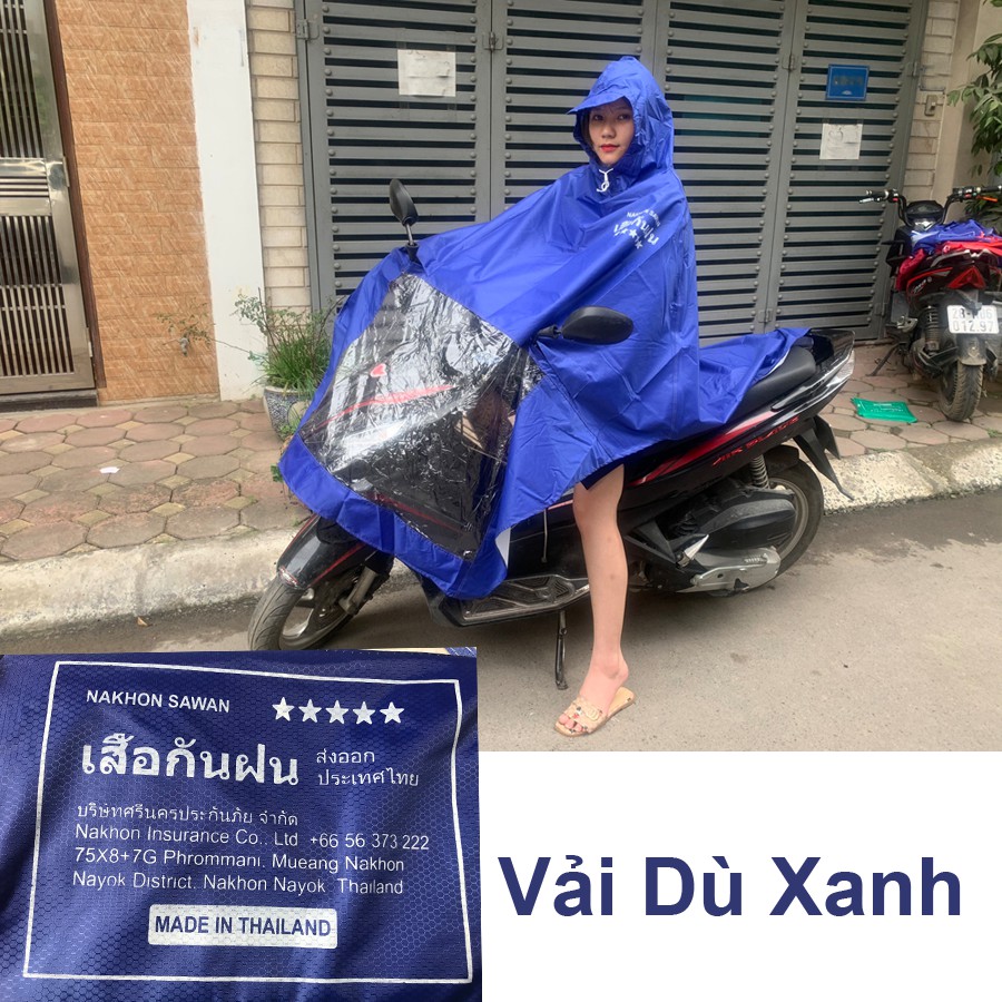 Áo Mưa Một Đầu Thái Lan NaKhon SaWan - Áo Mưa Xe Máy Cao Cấp