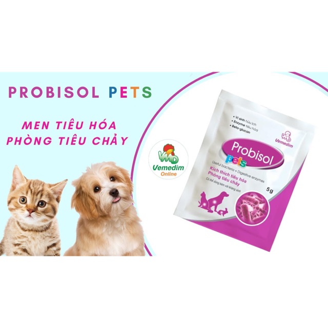 Men vi sinh PROBISOL cho chó mèo 5g
