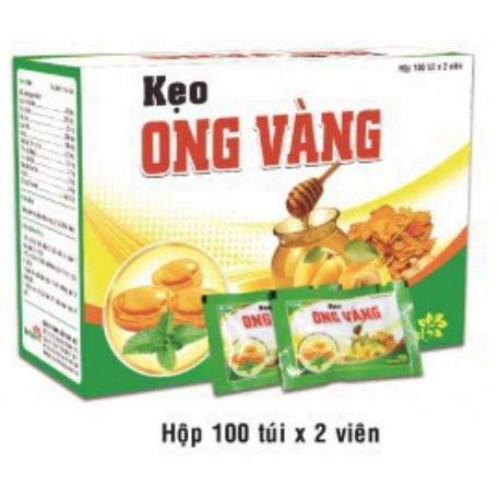 Kẹo Ong Vàng, thông cổ, giảm ho viêm họng, khan tiếng