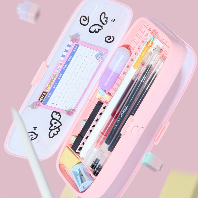 Hộp Đựng Bút Lắp Ráp DIY Sức Chứa Lớn Đa Năng Dễ Thương Cho Học Sinh