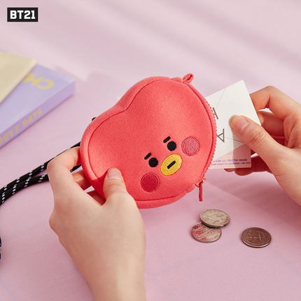 [OFFICIAL LINEFRIEND] BT21 Baby Strap Mini Pouch Ví nhỏ có dây đeo