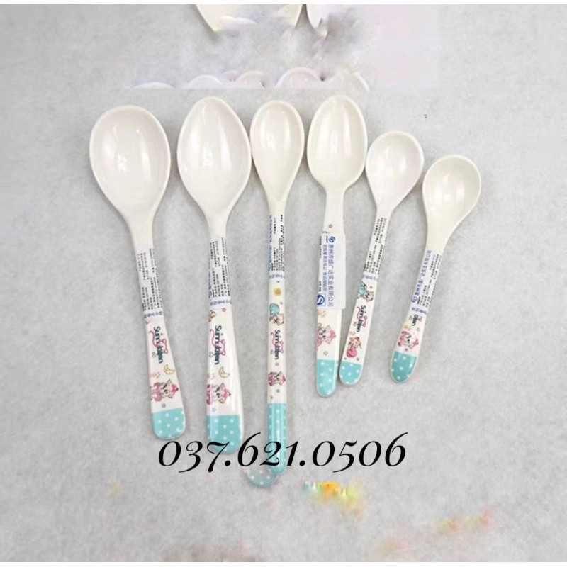 Thìa ăn dặm, ăn cơm Sunny Kitten cao cấp an toàn tuyệt đối cho bé