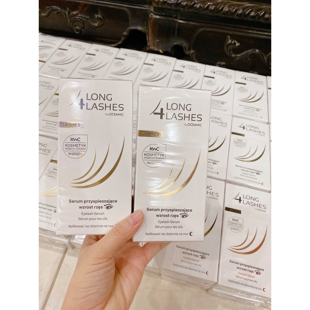 Serum Dưỡng Mi Dài 4 Long Lashes , Giúp Mi Dài, Dày, Khỏe Hơn Tôn Thêm Vẻ Đẹp Của Đôi Mắt - 3ml | BigBuy360 - bigbuy360.vn